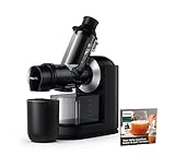 Philips Domestic Appliances HR1889/70 Slow Juicer, Entsafter für kaltes Pressen & maximale Nährstoffextraktion Schwarz*