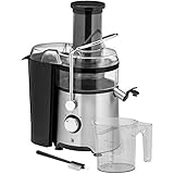 WMF Kult X Entsafter elektrisch Obst Gemüse aus Edelstahl, 5 W, Slow Juicer für große Fruchtstücke, Saftkrug 1,2l, Schaumfilter, 2 Geschwindigkeitsstufen, edelstahl matt