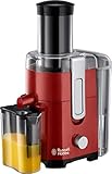 Russell Hobbs Entsafter Desire, extra große Einfüllöffnung f. ganzes Obst & Gemüse, 2 Geschwindigkeitsstufen, 750ml Saftbehälter, 2,0l Fruchtfleischbehälter, BPA-frei, elektrische Saftpresse 24740-56